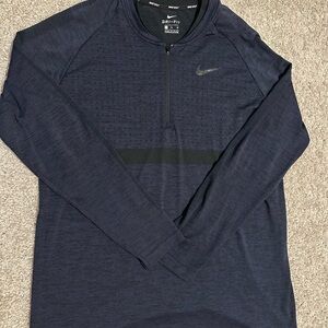 Nike Golf Dri-FIT Navy Long Sleeve Pullover